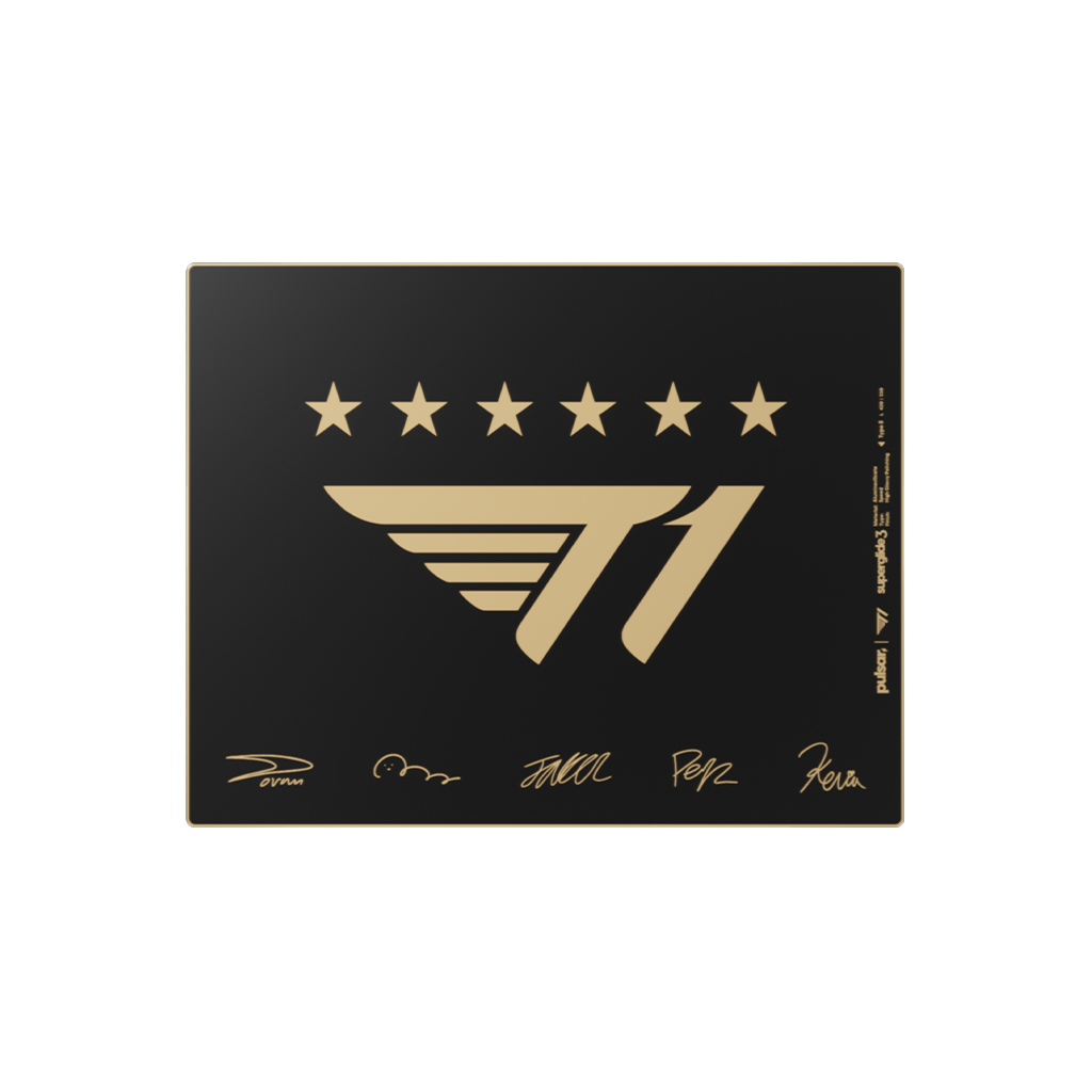 Superglide3 Glass Mouse Pad T1 Edition Signature Gold