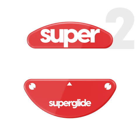 Superglide Glass mouse skates for SteelSeries Aerox 3 / Aerox 9 Wireless